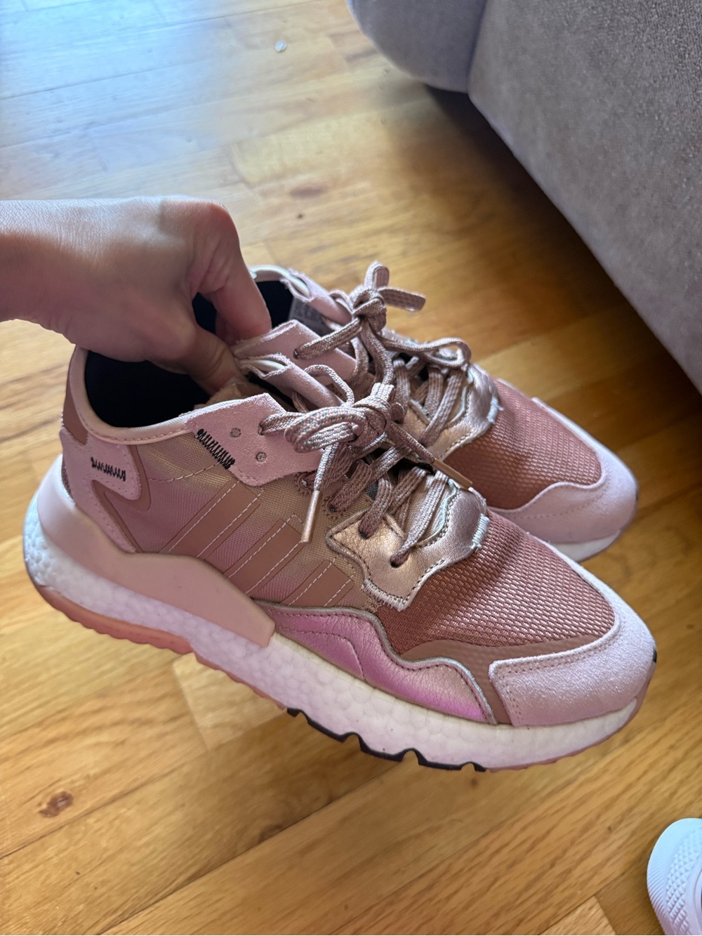 Women's Adidas Nite Joggers Rose Gold